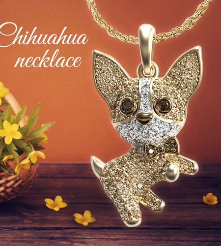 Chihuahua Dog Necklace Pendant